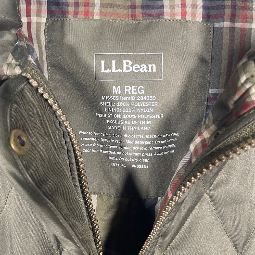 L.L. Bean Women's Olive Utility Jacket - Picture 3 of 7
